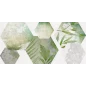 Фокус Плитка настенная зелёный ботаника 34090 25х50